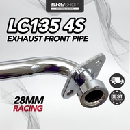 28MM 🔥 YAMAHA LC135 4S EXHAUST FRONT PIPE (RACING-28MM) EKZOS MUFFLER PIPE NECK DEPAN MODIFY LC135 V