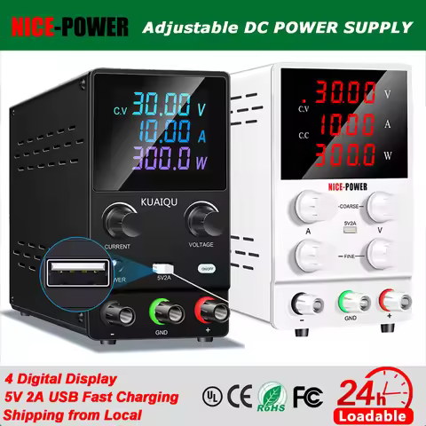 DC Lab Power Supply 30V 10A Adjustable Power Source For Phone Repair 24V 48V 72V Switching Power Sup