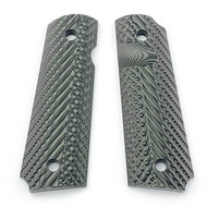 Sctrading888 1 คู่ยุทธวิธีจับแพทช์ที่กำหนดเอง 1911 Grips G10 วัสดุ DIY สำหรับรุ่น 1911