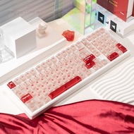 BJ100 Mechanical Keyboard Gasket Three-Mode Wireless Bluetooth Wired Game Silent Office 2U0 Mahjong 