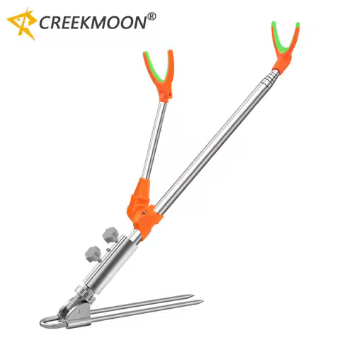 New Stainless steel 2.4m 1.7m Fishing Rod Racks Freshwater Support Frame Adjustable Multi-angle Rod 