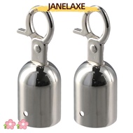 JANELAXE932JN Stanchion Rope End Stopper, Stainless Steel Sliver Barrier Rope End Cap, Hook Accessor