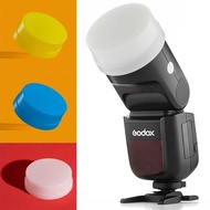 Godox V1 Flash Series Round Head Flash Speedlite Camera Flash Diffuser Bounce Dome Light Set for God