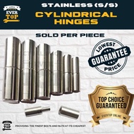3/8, 1/2, 5/8, 3/4| STAINLESS CYLINDRICAL HINGES (SOLD PER PC) | EverTop Online