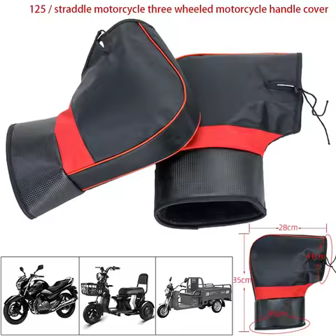 1Pair Motorcycle Winter Warmer Gloves Handlebar Muffs Protective Motorcycle Scooter Thick Warm Grip 