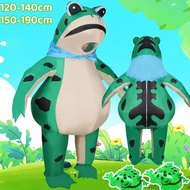 【2 SIZES】Inflatable Frog Cartoon Doll Costume Sale Cub Frogman Wear Muppet Headgear Fashionable Costume