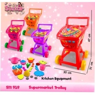 Supermarket CHILDREN'S PUSH COOKING TROLLEY TOY sm 918