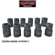 【UNITED】1" IMPACT DEEP SOCKET (22MM - 41MM ; 6 POINT)