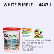 WHITE PURPLE 4447 J ( 1L or 5L ) KCC PAINT INTERIOR KORETON PRO PROFESSIONAL SERIES INTERIOR EMULSIO