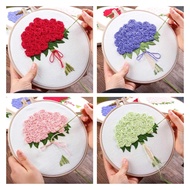 Flower DIY Embroidery kit set Needlework for beginner