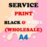 Print Black & White A4 Service BORONG