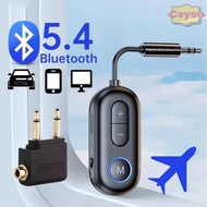 CEYOU Audio Receiver Transmitter, Bluetooth 5.4 3.5mm AUX Jack Airplane Wireless Adapter,  Hifi Ster