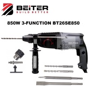 850 W Beiter Corded Rotary Hammer Drill Concrete Wall Wood Steel Drilling Chiselling 26 mm [3 mths w