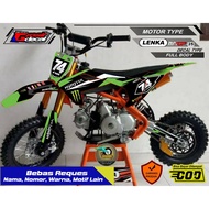 LENKA 110cc Mini Trail Striping Sticker CRZ 110cc/ ZUUMAV 110cc/ 110cc MINI MOTORCYCLE/ 110cc MOTORC