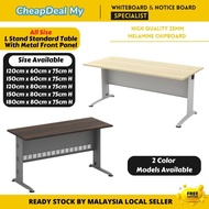 Allsize L Stand Metal Front panel Standard table/office table/meja guru/Solid metal stand table/4ft 
