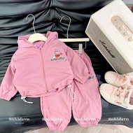 [SET BÉ GÁI] Bộ gió 2 lớp Labubu đón gió mùa cho bé gái(8-18kg)