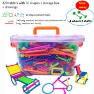 Building Blocks Sticks Plastic Assembled Children's Educational Toys