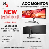 AOC AGON 5k monitor AG493UCX2 49 / AOC 49” version 2 / 49 inch monitor / ultra wide screen/49 monito