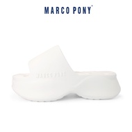 รองเท้าแตะแบบสวม รองเท้าแฟชั่น แบรนด์ Marco Pony สำหรับผู้หญิง เสริมส้น 6 CM. MH9022
