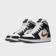 NIKE AIR JORDAN 1 MID SE 男籃球鞋-黑白-852542007 US8 黑色