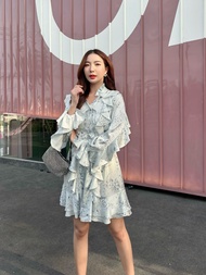 (พร้อมส่ง) Rococo Floral Dress #DI15601