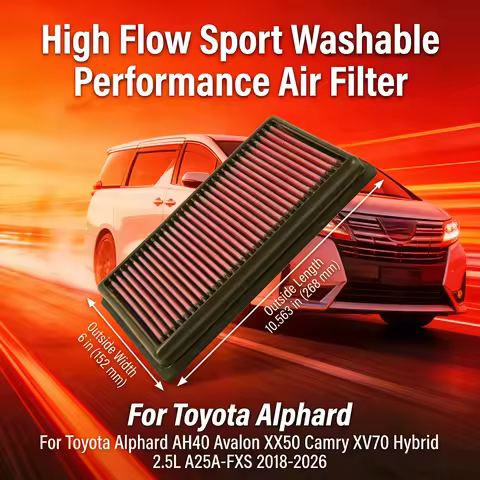 For Toyota Alphard AH40 Avalon XX50 Camry XV70 Hybrid 2.5L A25A-FXS 2018-2026 High Flow Sport Washab