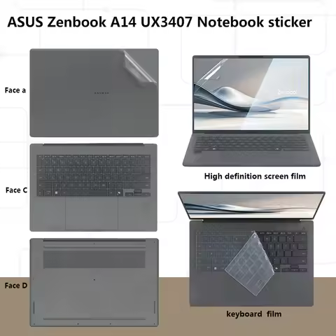 For Asus zenbook A14 UX3407QA fuselage film UX5606 UM5606 notebook shell beauty protection film UX54