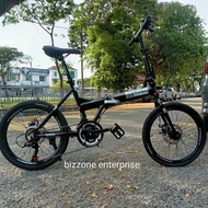 Sale!! 20" mongoose alloy 21sp shimano diskbrake folding bike basikal lipat