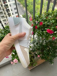 Giày Sneaker JD1 Low Paris JD1 Cổ Thấp Trắng Xám Xanh