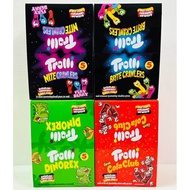 Trolli  กัมมี่กลิ่นผลไม้รวม 14 กรัม ทรอลลี่ เยลลี่ขวด เยลลี่หนอน ไดโนเสาร์