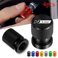 For Hyundai N LINE i30 i20 Sonata Tucson Elantra Auto Accessories Car Wheel Tire Valve Caps Tyre Ste