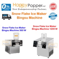 Happypopper Commercial Bingsu Machine Electric Snow Flake Ice Maker 360W/1200W Stainless Steel 商用雪花冰