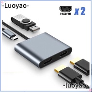 LUOYAO USB C Hub Adapter USB 3.0 4K 60Hz Docking Station