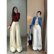 High-waisted flared jeans, long silhouette, wide-leg flared jeans, 103cm long plain jeans, flared je
