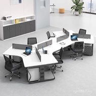 Staff Table Chair Combination Position Work Position Modern 4 People Open Desk Office Simple Furnitu