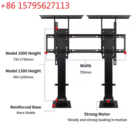 Motorized Electric TV Lift for Big Size TV 65 70 75 80 85 100 120 Inch Automatic Automated TV Lift S