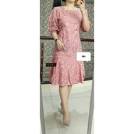 PIPO Dress KATUN BANGKOK PREMIUM/ Dres KATUN BORDIR INDIA/BAJU TUNIK MODREN LENGAN BALON