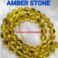 AMBER RESIN STONE 10MM