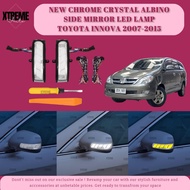 XTREME AUTO TOYOTA INNOVA 2007-2013 NEW CHROME CRYSTAL ALBINO SIDE MIRROR LAMP ACCESSORIES