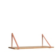 【Hübsch】－379002 北歐風皮革橡木多功能收納架 書架 展示架