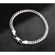 unisex silver centipede bracelet 18cm