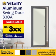 Color Vitally Swing Door office door Toilet Aluminum Toilet Door Bathroom Door Pintu Tandas Bilik Ai