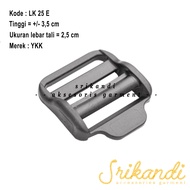 Ring tangga / ring tas plastik buckle ykk polyacetal (pom) strap adjuster (LK-E)