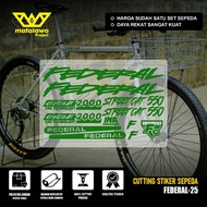 COD Cutting Sticker Sepeda FEDERAL Street Cat 550 Stiker Streetcat MG 33 MTB BIKE SX SET 25