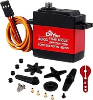 DIYmall 40KG Digital Servo High Voltage High Torque Coreless Motor Metal Gear 360 Degree Continuous 