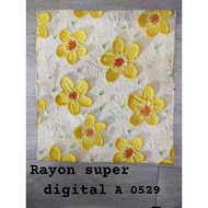 Super Digital Rayon Fabric A0529 (per 0.5m) Super Premium Rayon Fabric Material