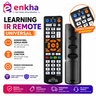 Remote Universal Learning IR L336 Remot TV AC Set Top Box Multifungsi Warna Hitam