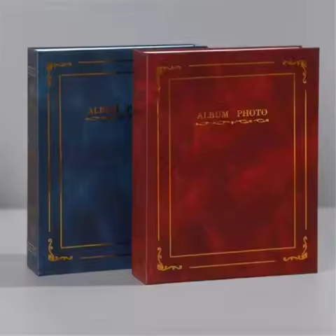 Family 6 Inch 100 Photos 16x12Cm Image Art Photo Albums Interstitial Album Classic Retro Photo Album