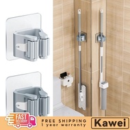 Kawei Wall Mounted Mop Mop Hooks Holder Wall Mounted Trackless Clamp Bathroom Broom Shelf New Design Beautiful Kw019
