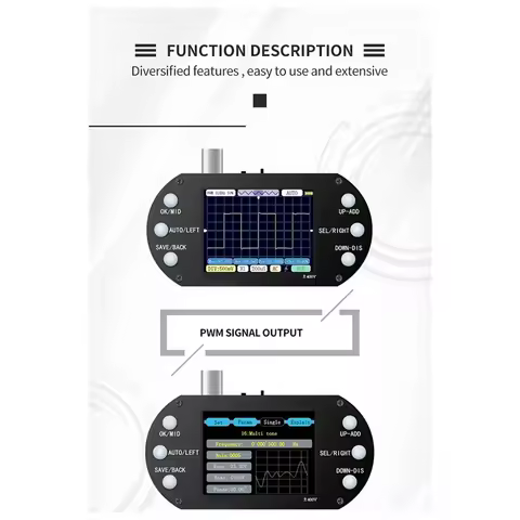 Digital Oscilloscope Oscilloscope Mini Handheld Sample Rate 500Khz Bandwidth Support AUTO Electronic